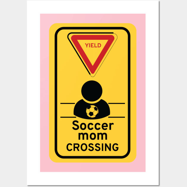 Soccer Mom crossing Wall Art by Night'sShop